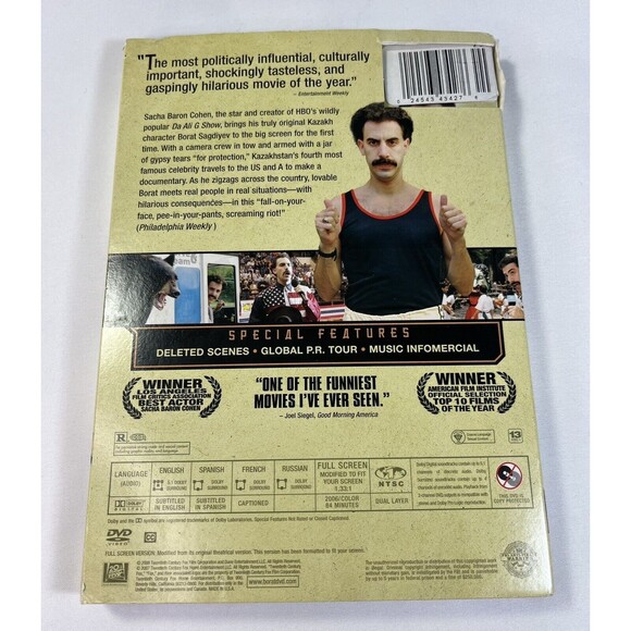 Borat: Cultural Learnings of America Kazakhstan DVD 2007 With Slipcover - Picture 2 of 8